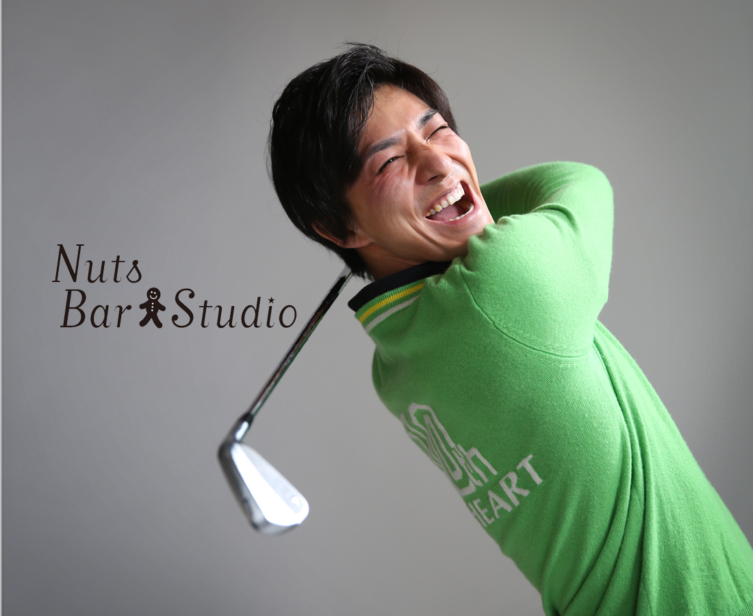 プロゴルファー根本さん。プロフィール用撮影です